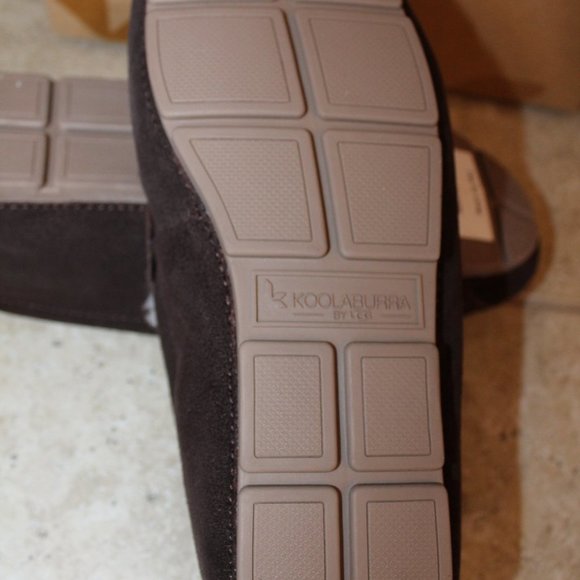 UGG KOOLABURRA MEN'S SUEDE FUR SLIPPERS BROWN - Picture 3 of 7